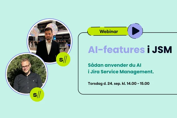 AI-features i JSM – Gratis webinar om AI i Jira Service Management, 24. september 2026