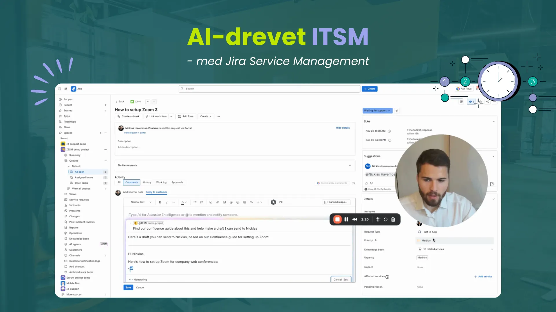 AI-drevet ITSM med Jira Service Management