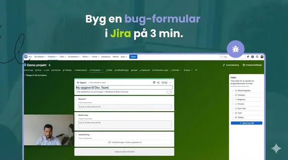 Byg en bug-formular i Jira på 3 min