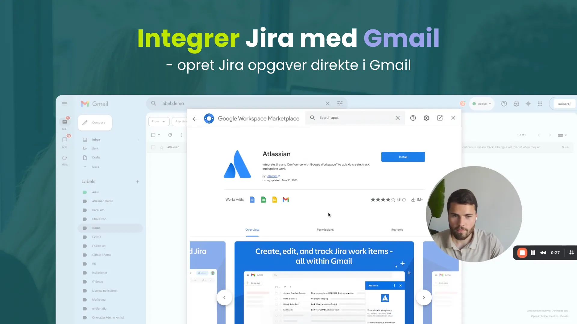Integrer Jira med Gmail