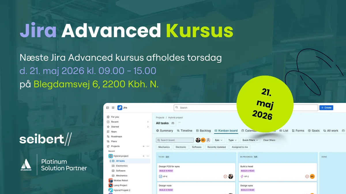 Jira Kursus d. 21. maj 2026 i København