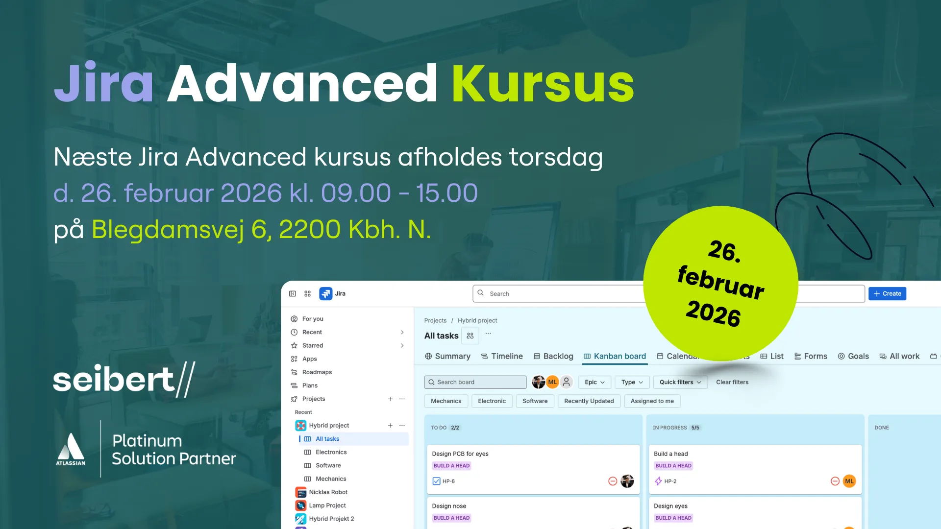 Jira Kursus d. 26.02.2026 i København