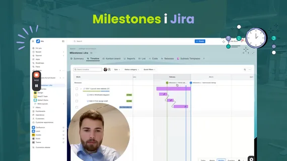 Milestones i Jira Timeline