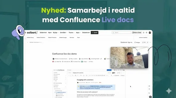 Samarbejd i realtid med Confluence Live Docs