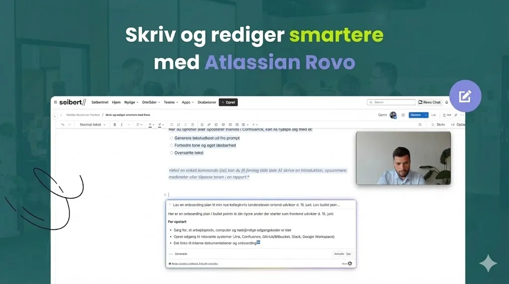 Skriv og rediger smartere med Atlassian Rovo