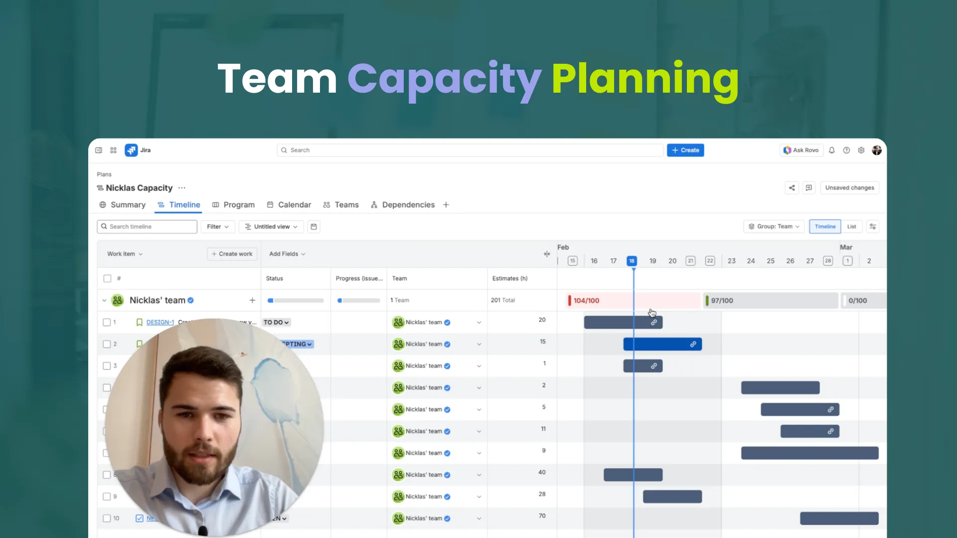 Team Capacity Planning i Jira